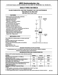 datasheet for SA6.0A by 