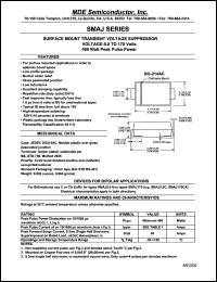 datasheet for SMAJ6.0A by 