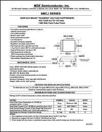 datasheet for SMCJ6.5 by 