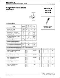 datasheet for BC212 by ON Semiconductor