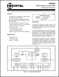 datasheet for MT8924AE by 