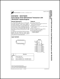 datasheet for 54ACTQ245MDA by 