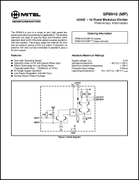 datasheet for SP8916 by 