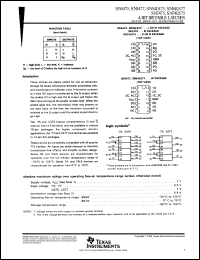 datasheet for SN5477W by Texas Instruments
