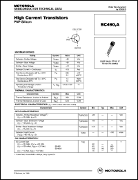 datasheet for BC490 by ON Semiconductor