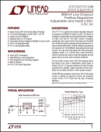 datasheet for LT1117CST-3.3 by Linear Technology