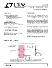 datasheet for LTC1290BCSW by Linear Technology