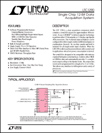 datasheet for LTC1290BIN by Linear Technology