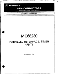 datasheet for MC68230G8 by Motorola