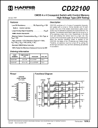 datasheet for CD22100F by Harris Semiconductor