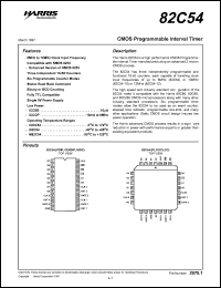 datasheet for CS82C54-10 by Harris Semiconductor