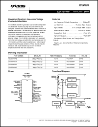 datasheet for ICL8038ACJD by Harris Semiconductor