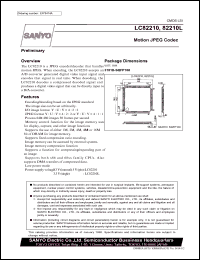 datasheet for LC82210L by SANYO Electric Co., Ltd.