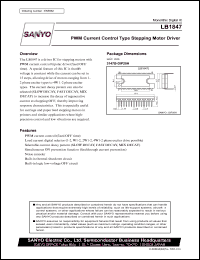 datasheet for LB1847 by SANYO Electric Co., Ltd.