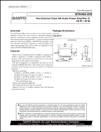 datasheet for STK402-030 by SANYO Electric Co., Ltd.
