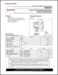 datasheet for 2SD2624 by SANYO Electric Co., Ltd.