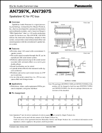 datasheet for AN7397K by Panasonic - Semiconductor Company of Matsushita Electronics Corporation