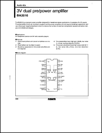 datasheet for BA3516 by ROHM