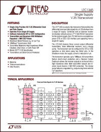 datasheet for LTC1345INW by Linear Technology