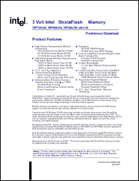 datasheet for E28F320J3A-110 by Intel Corporation