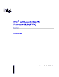 datasheet for INTEL82802AC by Intel Corporation