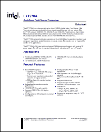 datasheet for LXT970AQC by Intel Corporation