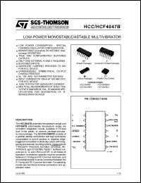 datasheet for HCF4047BM1 by SGS-Thomson Microelectronics