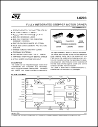 datasheet for L6208D by SGS-Thomson Microelectronics