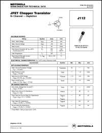 datasheet for J112 by ON Semiconductor