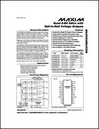 datasheet for MAX5460EXK by Maxim Integrated Producs