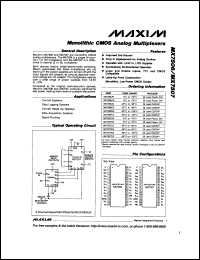 datasheet for MAX275ACPP by Maxim Integrated Producs