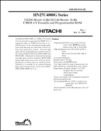 datasheet for HN27C4000G-15 by 