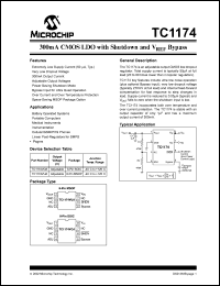 datasheet for TC1174VOATR by Microchip Technology, Inc.