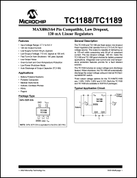 datasheet for TC1189SECTTR by Microchip Technology, Inc.
