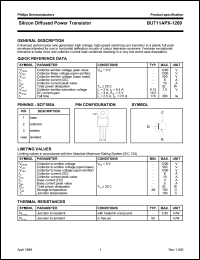 datasheet for BUT11APX-1200 by Philips Semiconductors