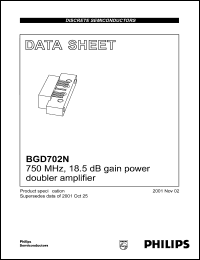 datasheet for BGD702N by Philips Semiconductors