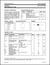 datasheet for BTH151S-650R by Philips Semiconductors