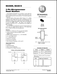 datasheet for MAX809JTR by ON Semiconductor