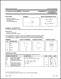 datasheet for PHB45NQ10T by Philips Semiconductors