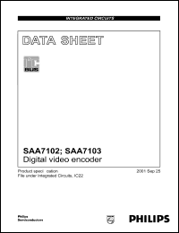 datasheet for SAA7102E by Philips Semiconductors