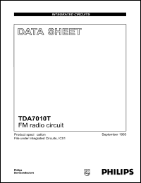 datasheet for TDA7010T by Philips Semiconductors