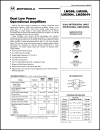 datasheet for LM258D by ON Semiconductor