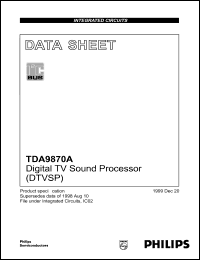 datasheet for TDA9870A by Philips Semiconductors