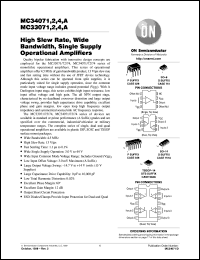 datasheet for MC33072AD by ON Semiconductor