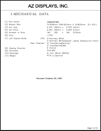 datasheet for AGM1616B-FEYBD-T by 