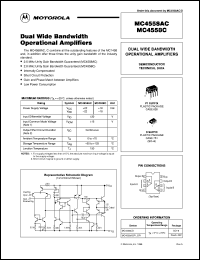 datasheet for MC4558VD by ON Semiconductor