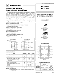 datasheet for MC3303D by ON Semiconductor