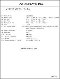 datasheet for AGM6448C-MC-FBD-T by 