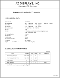 datasheet for AGM6448V-MC-FBS-T by 