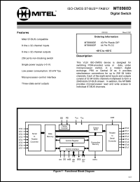 datasheet for MT8980DE by 